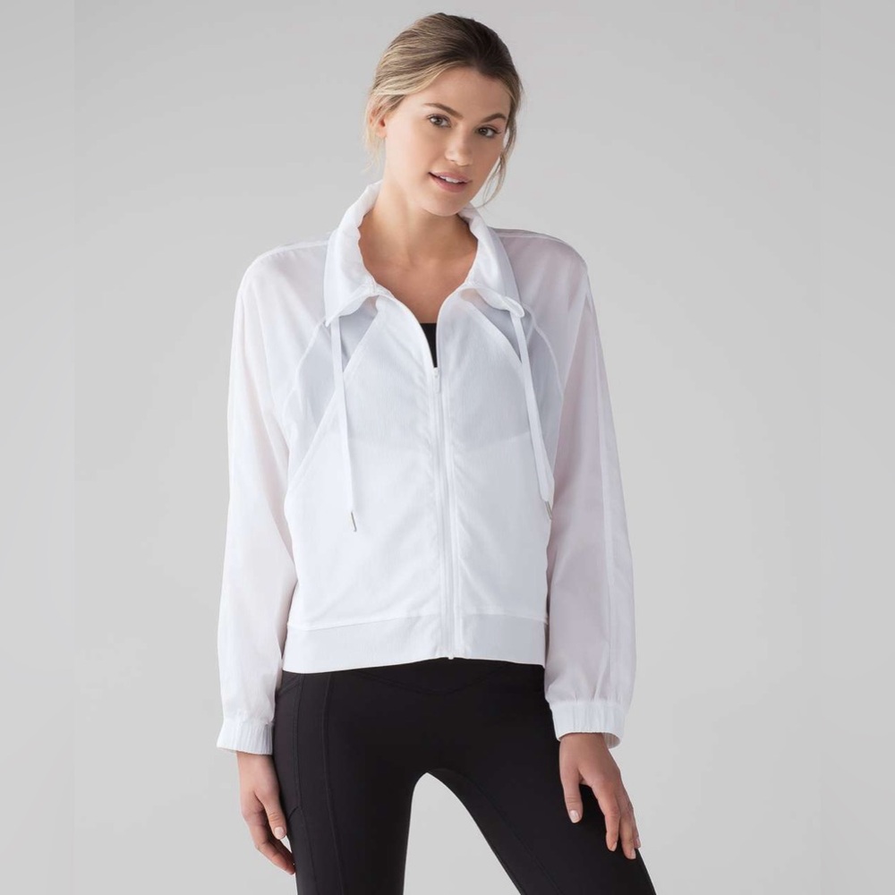 NWT: Lululemon In Depth Jacket- White- Women’s Size 6